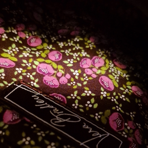 Vera Bradley Brown Laptop Bag with Embossed Floral Design - Picture 10 of 16